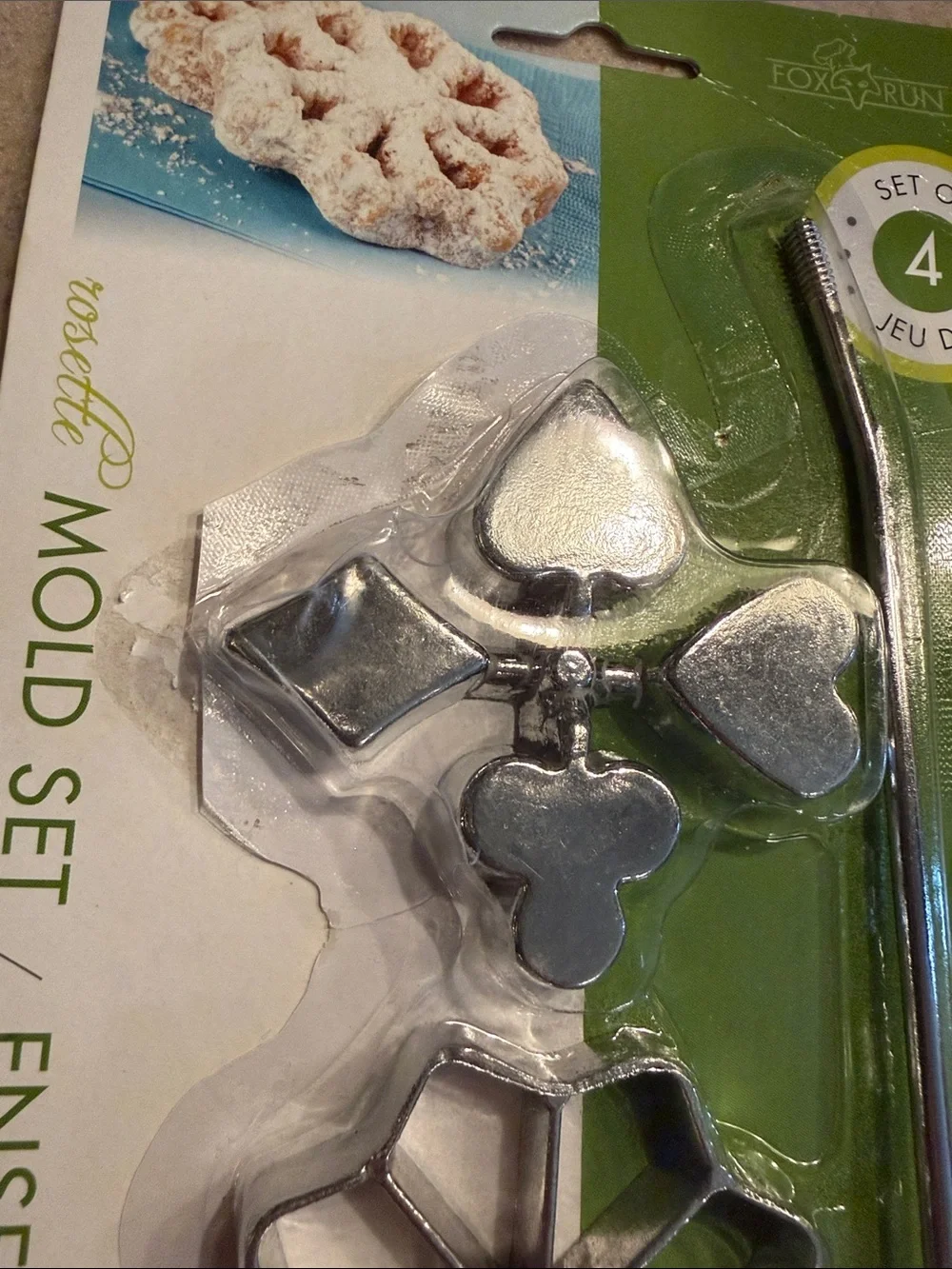 New Fox Run Rosette Mold Set of 4 Scandinavian Dessert Molds